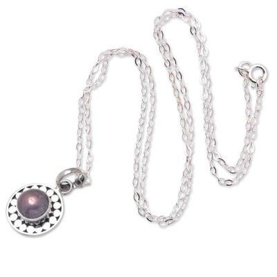 Alternate image for Sterling Silver Pendant Necklace with Brown Cultured Pearl Fabulous Flair