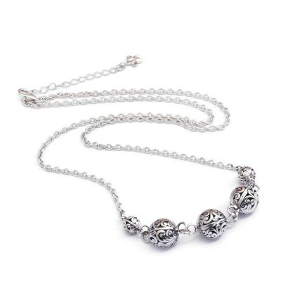 Alternate image for Balinese Folk Art-Themed Sterling Silver Station Necklace Jewels of Gianyar