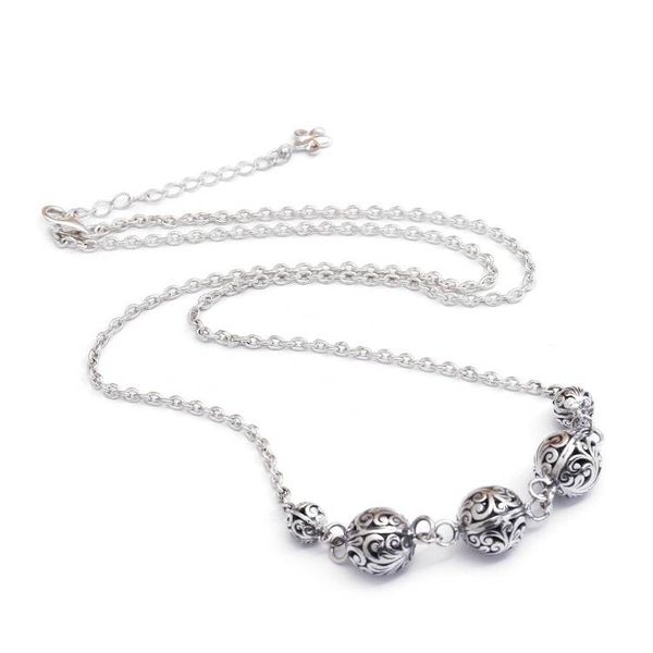 Alternate image for Balinese Folk Art-Themed Sterling Silver Station Necklace Jewels of Gianyar