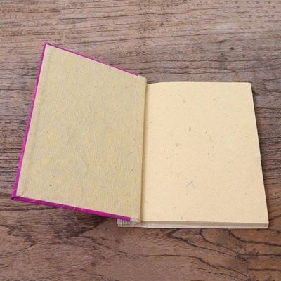 Alternate image for Pink Natural Fiber Turtle-Motif Journal Tortoise Thoughts in Pink