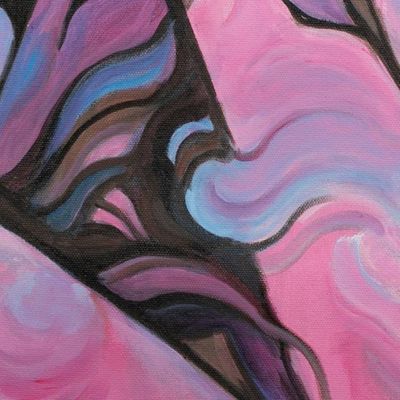 Alternate image for Modern Acrylic Painting of Jesus Ascending to Heaven Jesus Ascended to Heaven