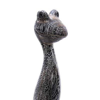 Alternate image for Whitewashed Suar Wood Gecko Back Scratcher from Bali Whitewashed Gecko Helper