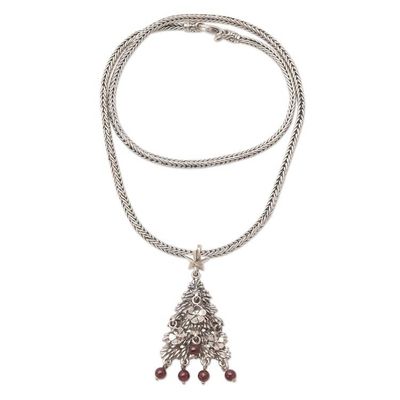 Alternate image for Artisan Crafted Holiday Necklace Christmas Tree