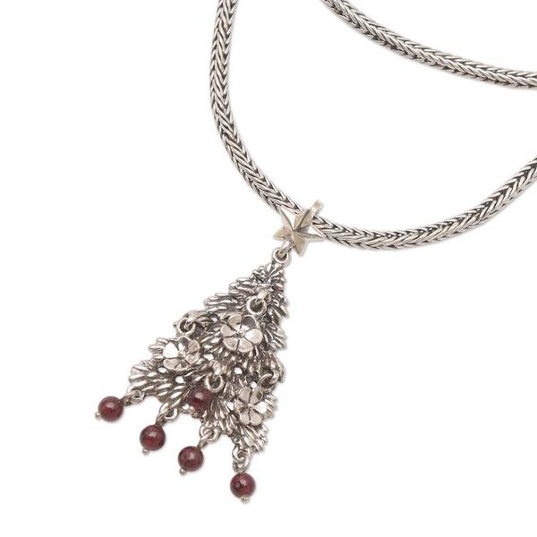 Alternate image for Artisan Crafted Holiday Necklace Christmas Tree