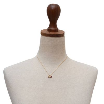 Alternate image for 4-Carat 18k Gold-Plated Three-Pendant Necklace from Bali Petite Charms