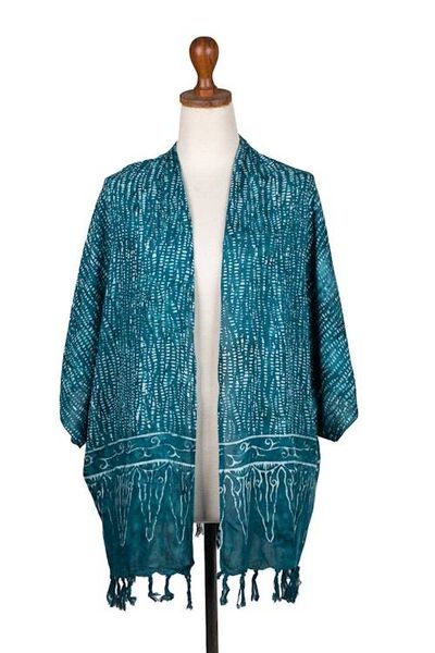 Primary image for Breezy Rayon Kimono with Batik Design Sea Sponge
