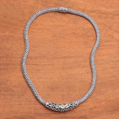 Primary image for Faceted Peridot Pendant Necklace from Bali Warrior Queen