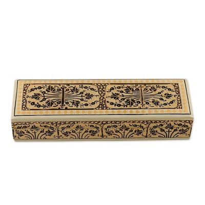 Alternate image for Hand Crafted Papier Mache and Wood Decorative Box Srinagar Charm