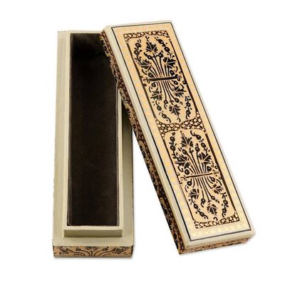 Alternate image for Hand Crafted Papier Mache and Wood Decorative Box Srinagar Charm