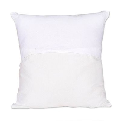 Alternate image for Embroidered Floral Multicolor Cotton Cushion Cover Pair Dream of Blooms