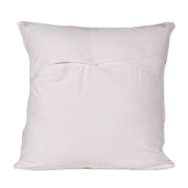 Alternate image for Bollywood-Inspired Embroidered Cotton Cushion Cover Pair Exquisite Blossoms
