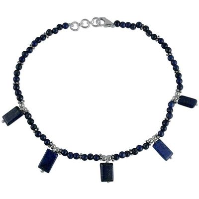 Alternate image for Lapis lazuli anklet Sky Princess