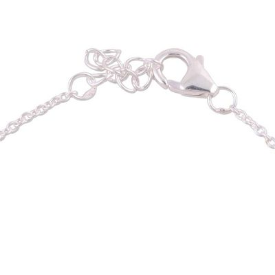 Alternate image for Chalcedony and Sterling Silver Bracelet from India Elegant Prism