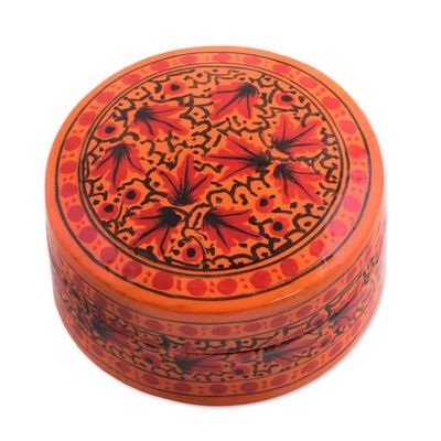 Alternate image for Hand Painted Papier Mache Decorative Box from India Alluring Delight