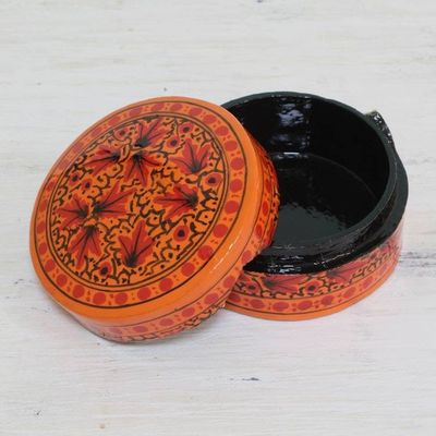 Alternate image for Hand Painted Papier Mache Decorative Box from India Alluring Delight