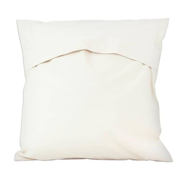 Alternate image for Pair of Nature-Themed Embroidered Cotton Cushion Covers Floral Majesty