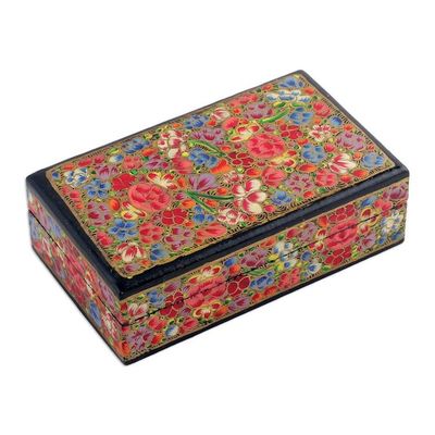 Alternate image for Spring-Themed Hand-Painted Papier Mache Decorative Box Blossoms from the Valley