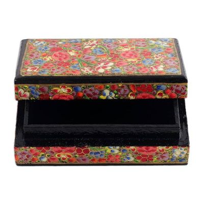 Alternate image for Spring-Themed Hand-Painted Papier Mache Decorative Box Blossoms from the Valley