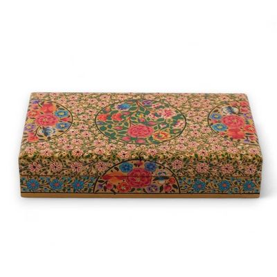 Alternate image for Handmade Painted Spring-Themed Papier Mache Decorative Box The Great Spring