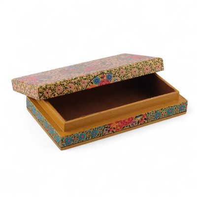 Alternate image for Handmade Painted Spring-Themed Papier Mache Decorative Box The Great Spring
