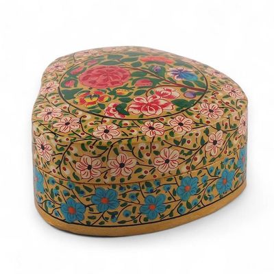 Alternate image for Romantic Spring-Themed Papier Mache Heart Decorative Box The Romantic Spring