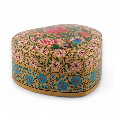 Alternate image for Romantic Spring-Themed Papier Mache Heart Decorative Box The Romantic Spring