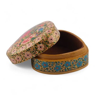 Alternate image for Romantic Spring-Themed Papier Mache Heart Decorative Box The Romantic Spring