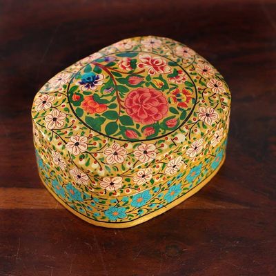 Alternate image for Painted Baroque-Inspired Floral Papier Mache Decorative Box The True Spring