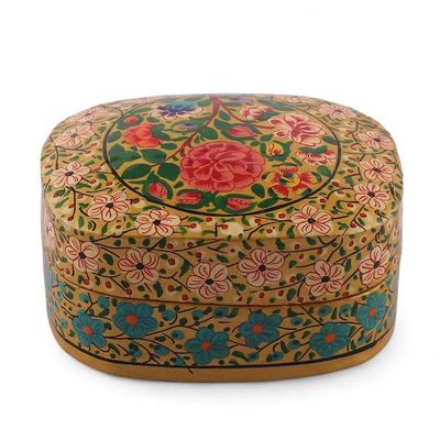 Alternate image for Painted Baroque-Inspired Floral Papier Mache Decorative Box The True Spring