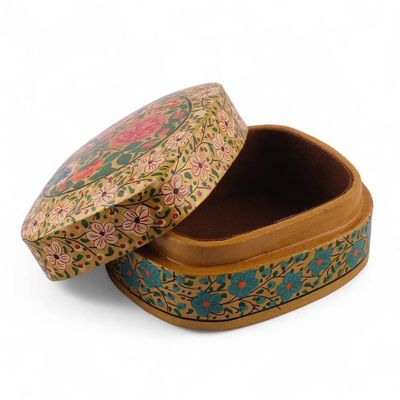 Alternate image for Painted Baroque-Inspired Floral Papier Mache Decorative Box The True Spring