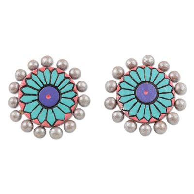 Alternate image for Artisan Crafted Ceramic Earrings Bollywood Belle