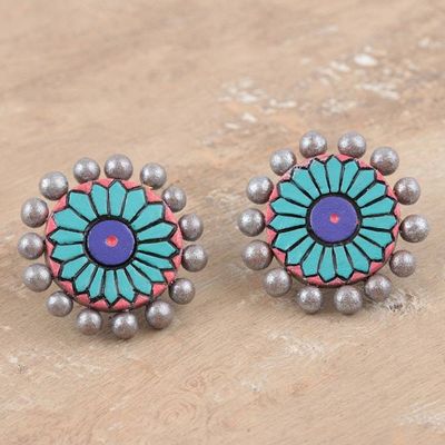 Alternate image for Artisan Crafted Ceramic Earrings Bollywood Belle