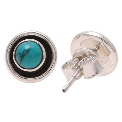 Alternate image for Circular Calcite Stud Earrings from India Graceful Frames