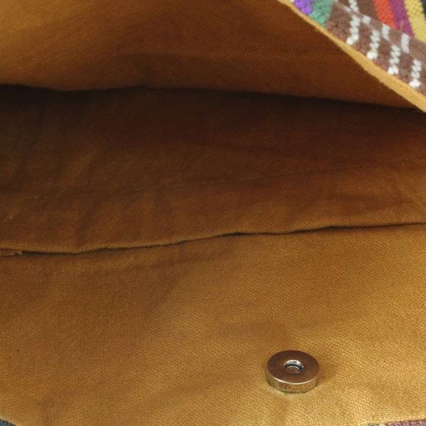 Alternate image for Indian Handmade Multicolor Cotton Cross-Body Handbag Earthly Beauty