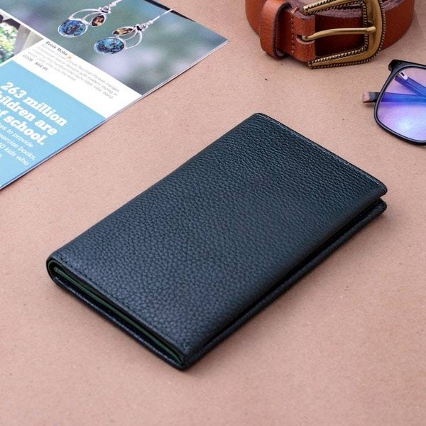 Alternate image for Artisan-Made Dark Ivy Green 100 Leather Wallet from India Dark Ivy Grandeur