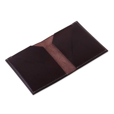 Alternate image for 100 Espresso Leather Bi-Fold Card Holder Wallet for Men Dauntless Espresso