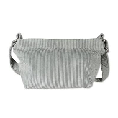 Alternate image for Jade 100 Cotton Corduroy Shoulder Bag with Adjustable Strap Jade Elegance