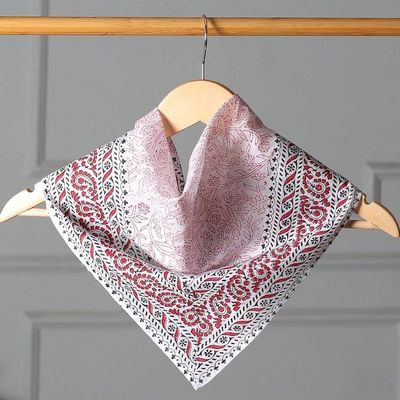 Primary image for Cotton Bandana with Paisley and Vine Designs Paisley Foliage