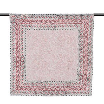 Alternate image for Cotton Bandana with Paisley and Vine Designs Paisley Foliage