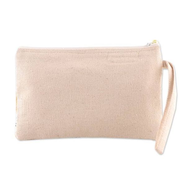 Alternate image for Bohemian-Inspired Embroidered Cotton Wristlet with Zipper Bohemian Flare