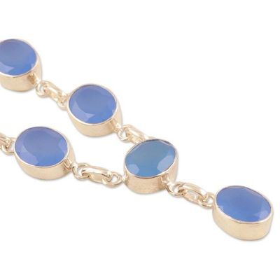 Alternate image for Chalcedony and Sterling Silver Y-Necklace Cloud Oracle