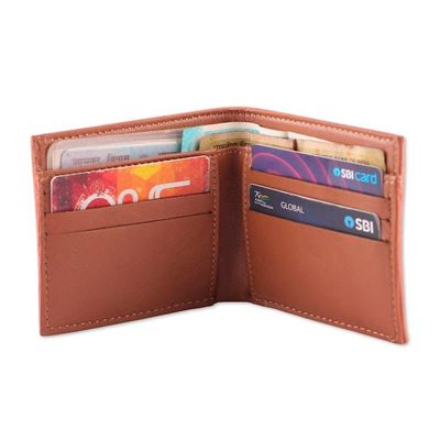 Alternate image for 100 Leather Wallet with Hand-Tooled Baroque Floral Motifs Sunflower Evenings