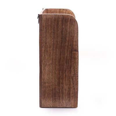 Alternate image for Burnt-Finished Mango Wood Cutlery Organizer Crafted in India Kitchen Elegance