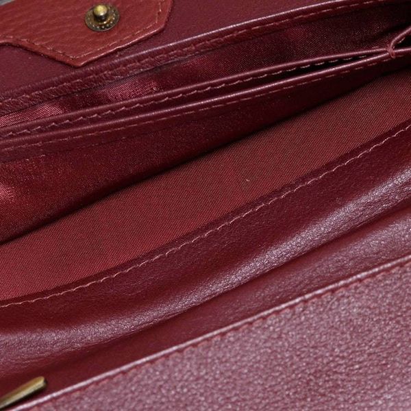 Alternate image for Redwood Brown 100 Leather Clutch with Multiple Compartments Redwood Allure