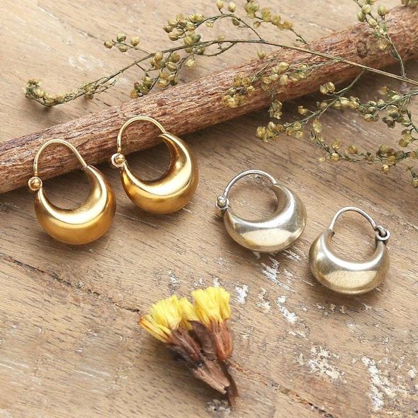 Alternate image for Set of 2 Gold-Plated and Sterling Silver Hoop Earrings Luxurious Hoops