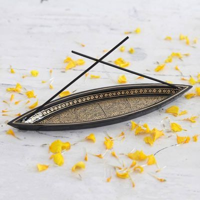 Primary image for Handcrafted Traditional Wood Incense Holder in Warm Hues Midnight Scents