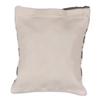 Alternate image for Rainbow-Palette Patterned 100 Cotton Zippered Sling Bag Rainbow Medley