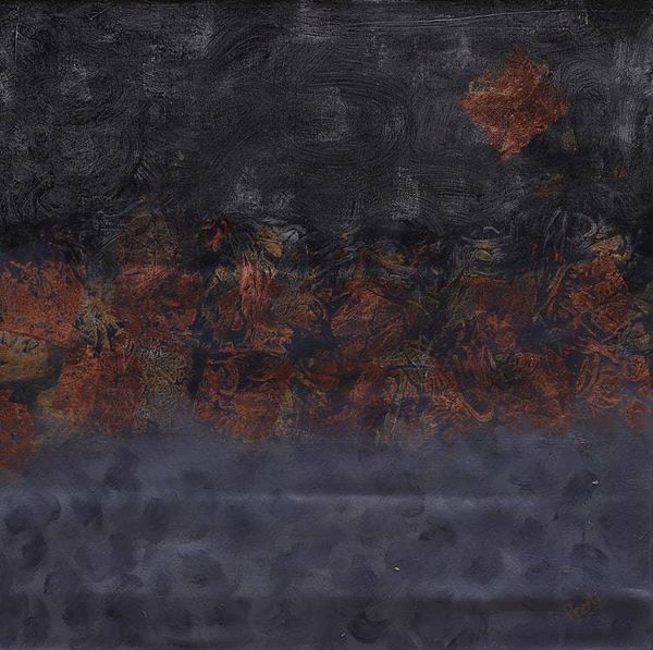 Alternate image for Modern Acrylic on Canvas Abstract Painting in Brown and Grey Wonderland I