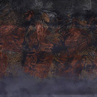 Alternate image for Modern Acrylic on Canvas Abstract Painting in Brown and Grey Wonderland I