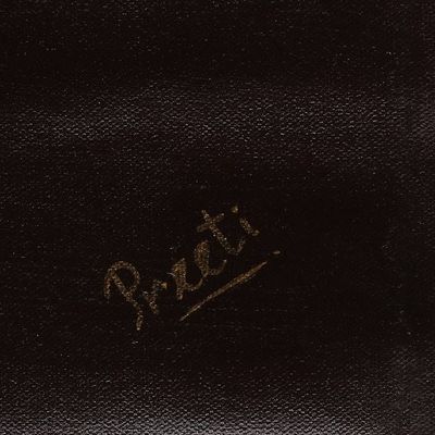 Alternate image for Modern Abstract Acrylic Painting in Brown and Black Shades Wonderland II